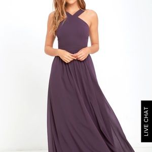 Lulu’s dusty purple maxi dress size M